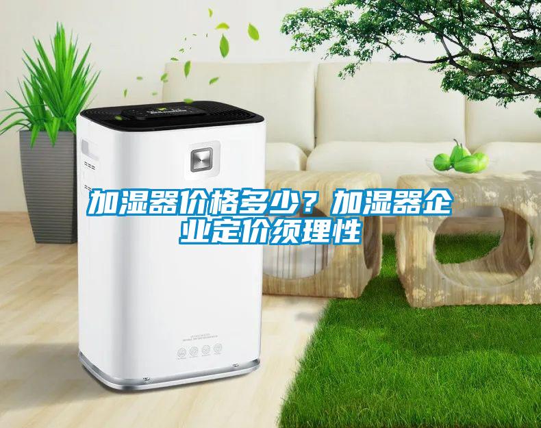 加湿器价格多少？加湿器企业定价须理性