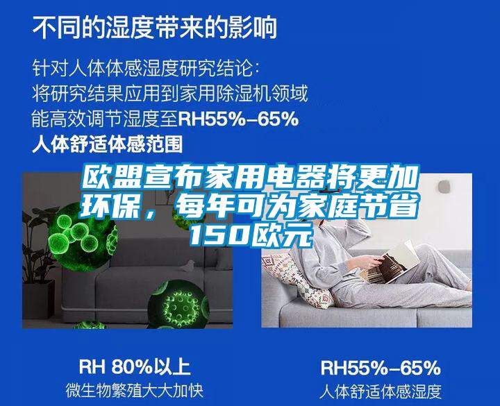 欧盟宣布家用电器将更加环保，每年可为家庭节省150欧元