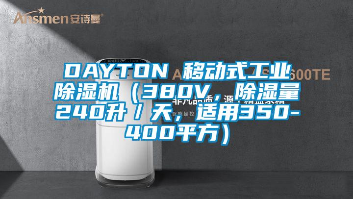 DAYTON 移动式工业除湿机（380V，除湿量240升／天，适用350-400平方）