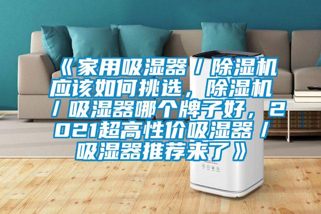 《家用吸湿器／除湿机应该如何挑选，除湿机／吸湿器哪个牌子好，2021超高性价吸湿器／吸湿器推荐来了》