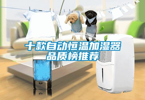 十款自动恒温加湿器品质榜推荐