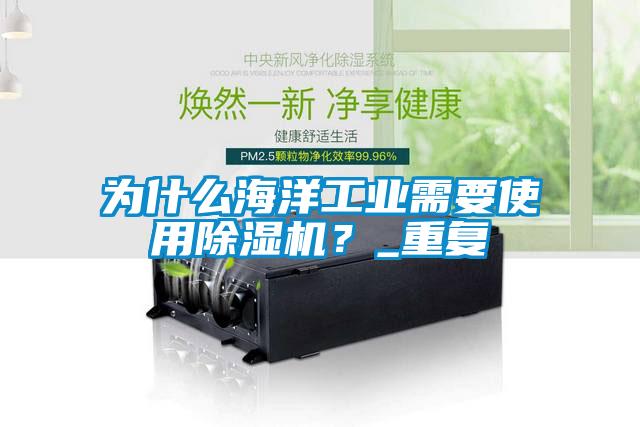 为什么海洋工业需要使用除湿机？_重复