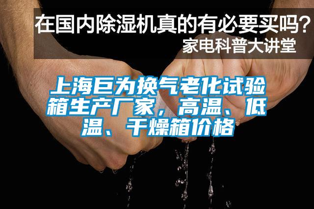 上海巨为换气老化试验箱生产厂家，高温、低温、干燥箱价格