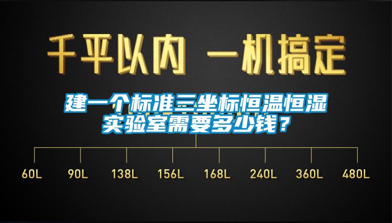 建一个标准三坐标恒温恒湿实验室需要多少钱？