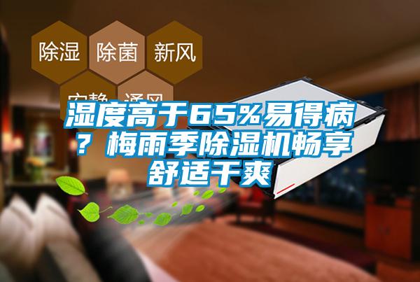 湿度高于65%易得病？梅雨季除湿机畅享舒适干爽