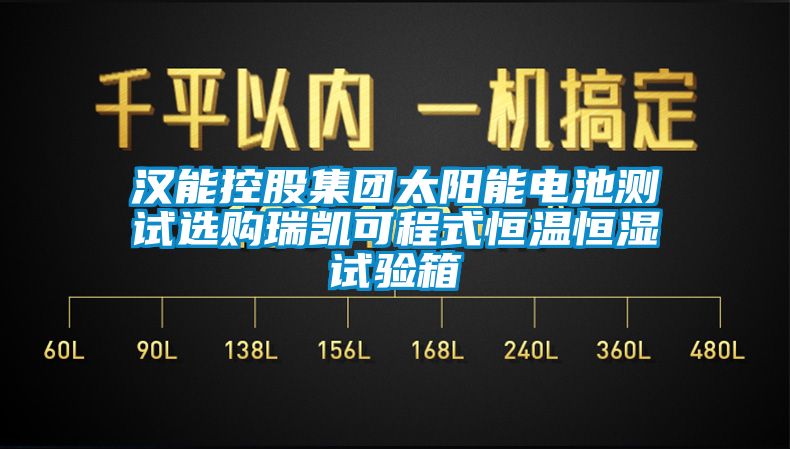 汉能控股集团太阳能电池测试选购瑞凯可程式恒温恒湿试验箱