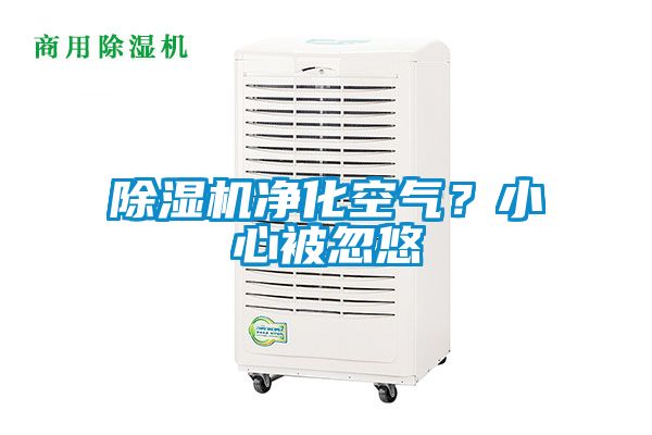 除湿机净化空气？小心被忽悠