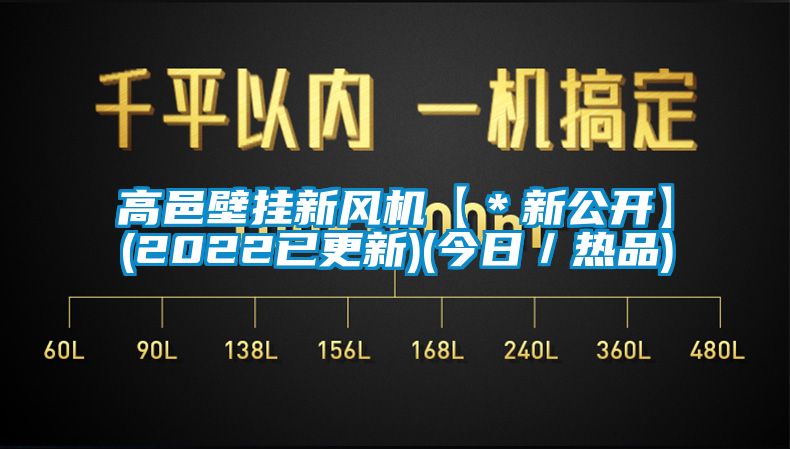 高邑壁挂新风机【＊新公开】(2022已更新)(今日／热品)